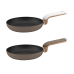 Frying pan with a long handle kitchenware