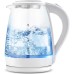 Electric Kettle - 1.7L Hot Water Boiler - Glass Tea kettle with Wide Opening and Led Indicator, Auto Shut-Off and Boil-Dry Protection - Series 9460