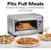 PROFESSIONAL Digital Convection Countertop Toaster Oven, Large 6-Slice, Temperature Probe, Bake Pan and Broil Rack, Stainless Steel (31240)
