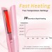 Cordless Hair Straightener, Wireless Flat Iron for Hair,USB-C Rechargeable Ceramic Mini Travel Flat Iron with 3000mA Battery, Adjustable Temperature, Pink